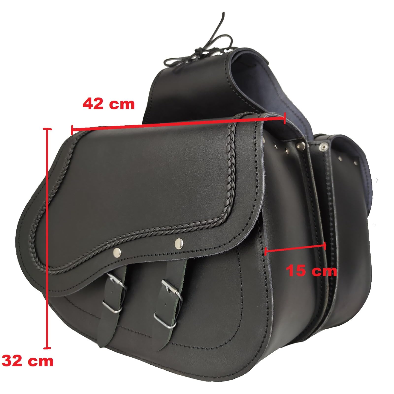 WinNet Borse Laterali da Moto Rigide valigie in Pelle Bisaccia Custom per la Royal Enfield Super Meteor 350 650