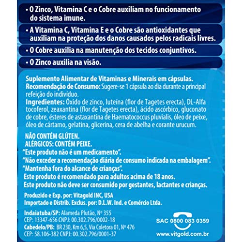 Vision Formula (Luteína e Zeaxantina) Kit 2x 60 Caps.