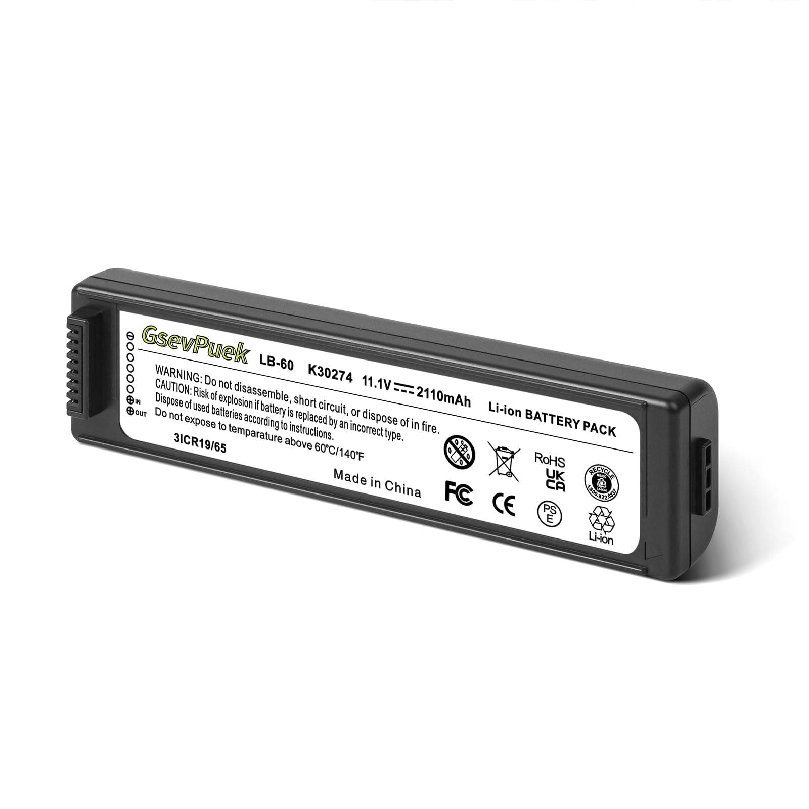 Amazon.com: GsevPuek 2110mAh LB-60 Replacement Battery for