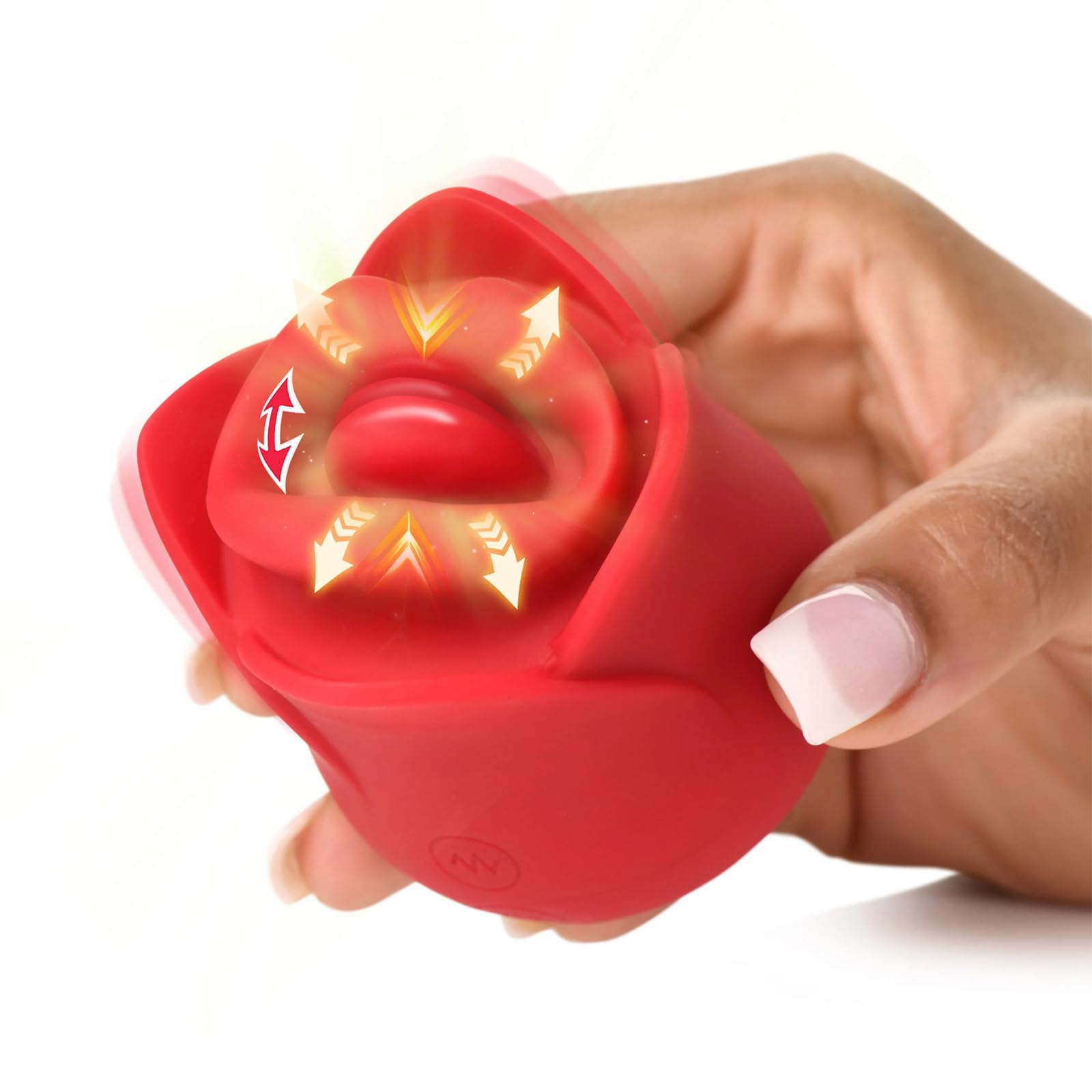 rose oral toy Rose Vibrator Clit Sucking Licking G-Spot Dildo Oral Adult Sex Toys for  Women US main image 1