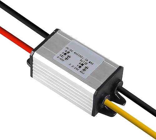 Miniatura 4 de Convertidor de 8-40 V a 3-24 V CC Voltaje de alimentación del automóvil, impermeable DC 8-40V reductor a CC 3-24V 3A Regulador de voltaje