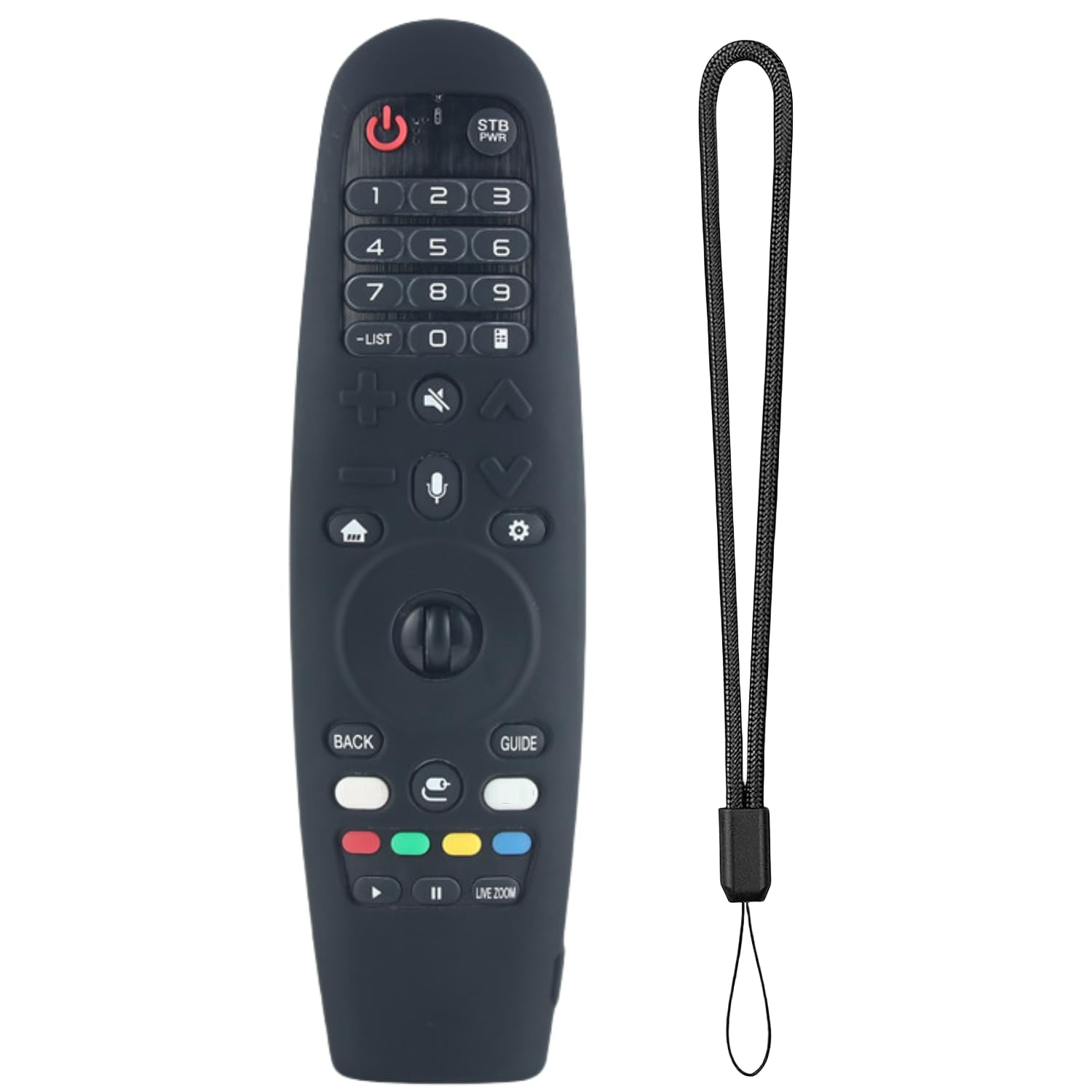 Silicone Case Cover for LG AN-MR600 / LG AN-MR650 / AN-MR18BA / AN-MR19BA LG AN-MR20GA Remote Control Silicone Protective Sleeve for LG Magic TV Remote Anti-Slip Case Skin