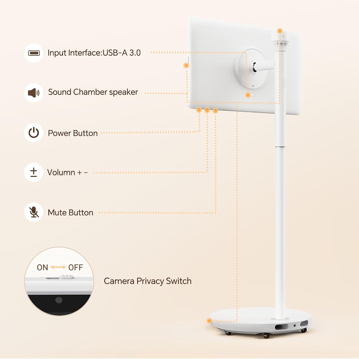 27&Quot; Portable Tv With Hi-Fi Audio, 44W Quad Speakers &Amp; Subwoo...