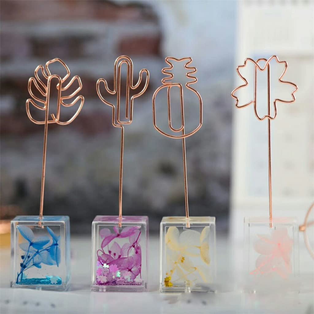 MOBYGKFY Plant Series Dried Flower Message Clip Photo Desktop Decoration Note Memo