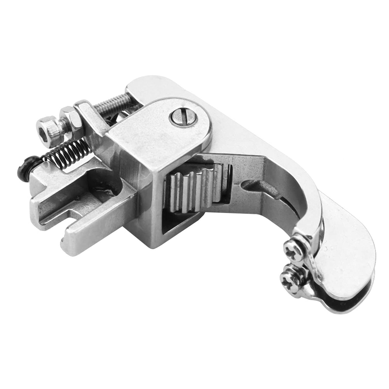 Akcesoria do maszyn do szycia, profesjonalna stopka do maszyny do szycia, stalowa stopa rolkowa, regulowany nacisk, wytrzymała konstrukcja do skórzanej tapicerki (Szeel Wheel with Distributed Knife