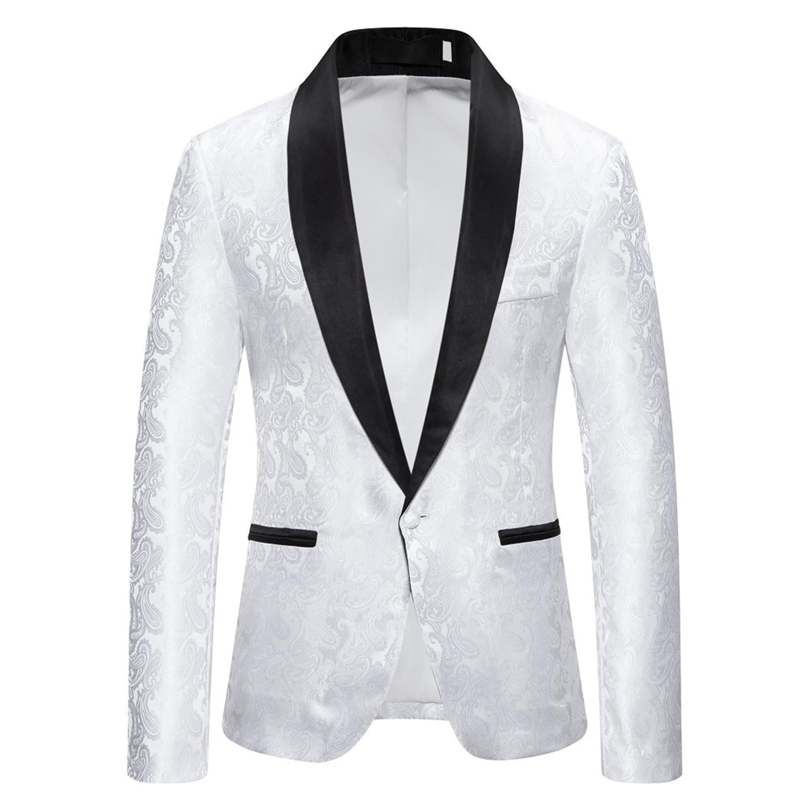 Blazer Homme à Sequins Dorés Charme Un Bouton Casual Fit Costume Manteau à Manche Longue Elegante Costume Veste Revers Slim Fit Top