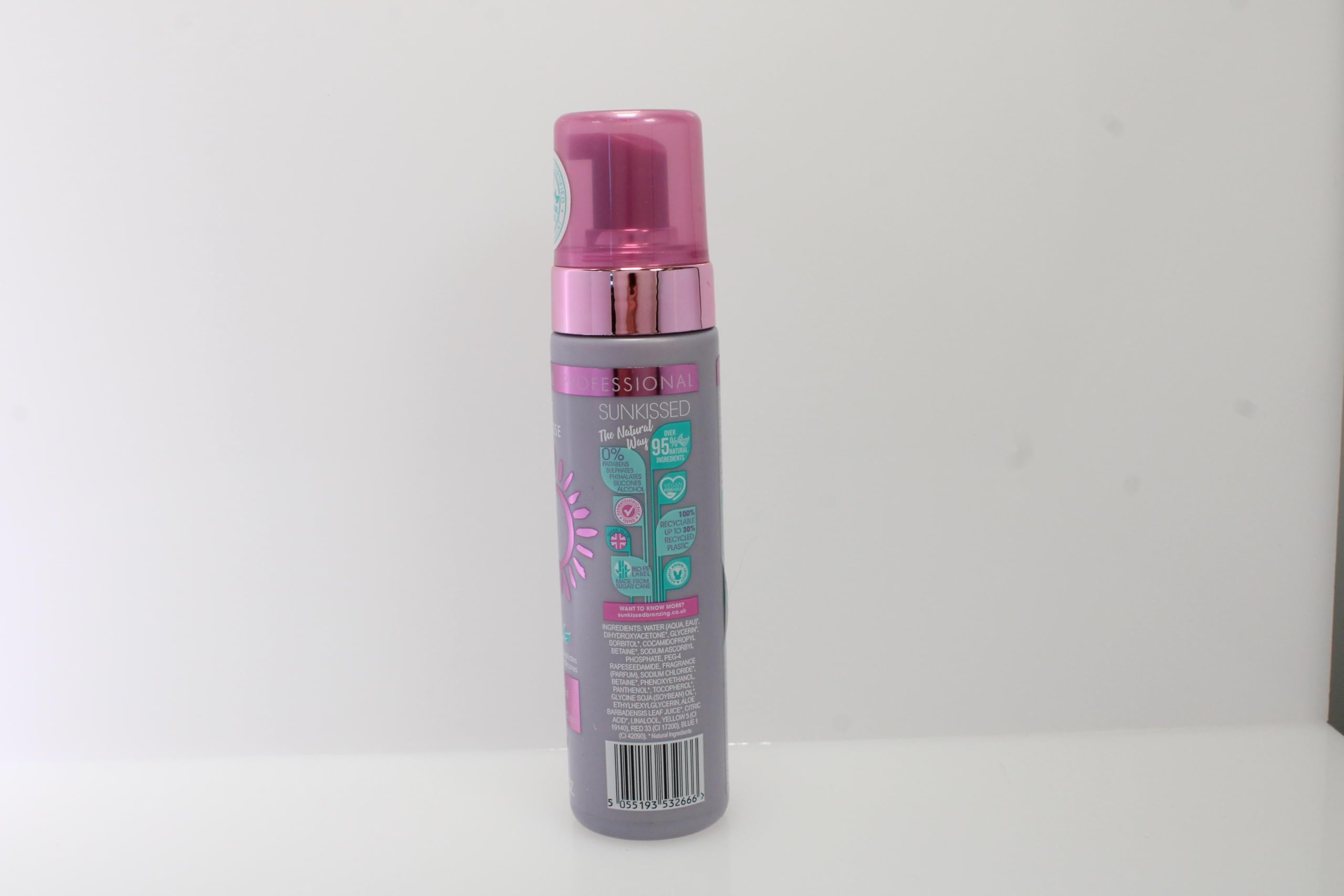 Mousse Auto-bronzante Sunkissed Dark - Teint Hâlé Naturel - Flacon 200 Ml - Neuf Sous Emballage