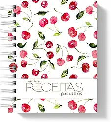 Caderno de Receitas – Minhas Receitas Favoritas (Cereja)