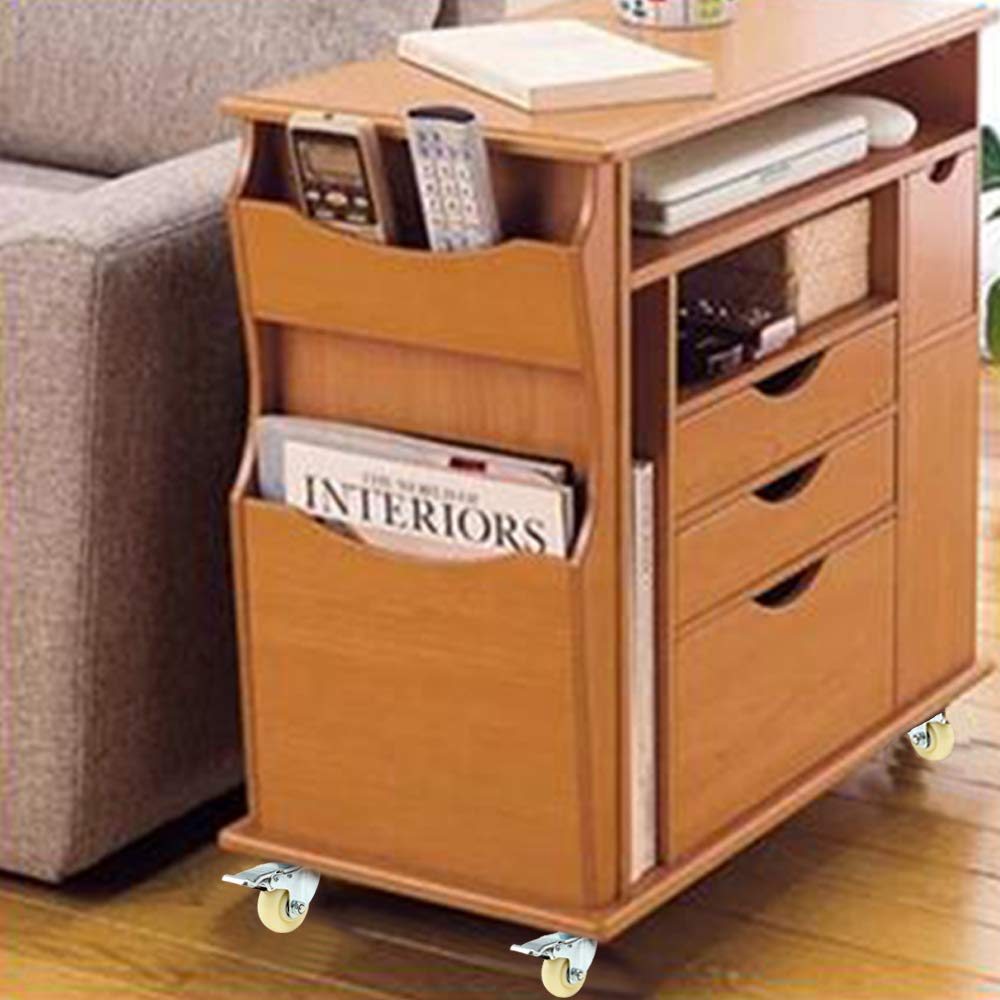 Exсluѕіvе 2’’ Caster Wheels with Brakes,Locking Caster Wheels Heavy Duty,Swivel Locking Casters Set of 4,Locking Wheels for Cart,Furniture and Work Table(2 Inches,White,with Brake)