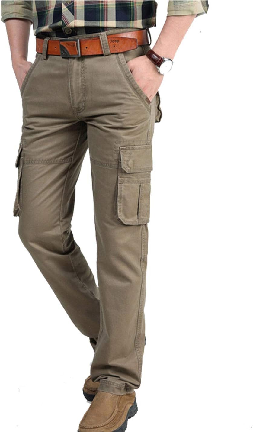 Flygo Men's Classic Military Twill Cotton Tactical Cargo Pant