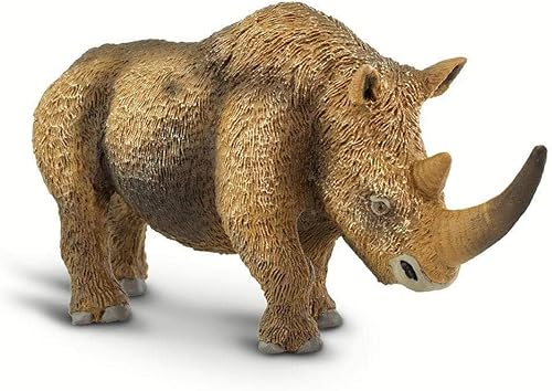 Miniatura 4 de Safari Ltd. Figura de rinoceronte lanudo – Figura detallada de plástico de 6.75 pulgadas – Divertido juguete educativo prehistórico para niños,