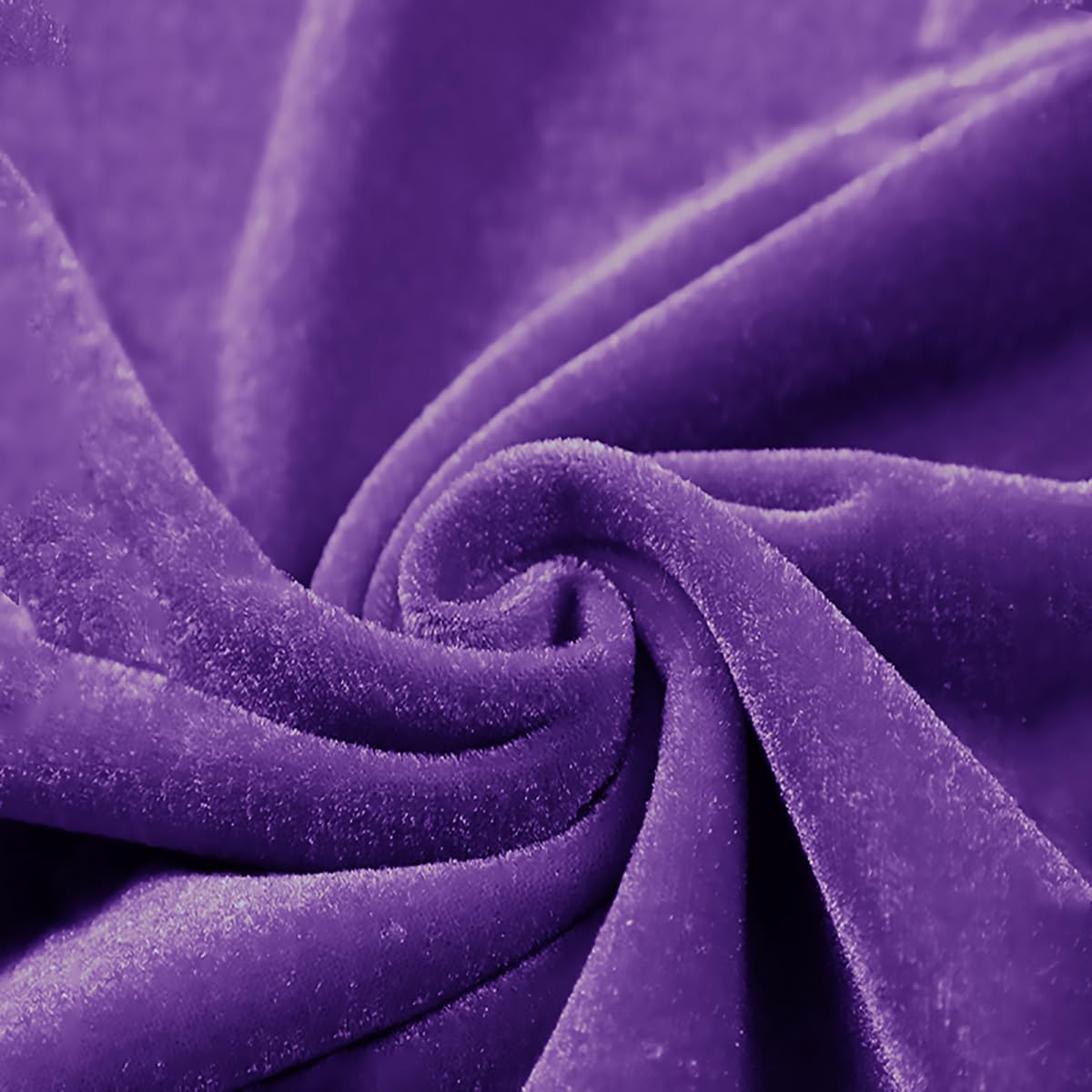 Medium Thick Stretch Velvet Fabric 160cm Wide Velour Fabric Sold by Meter for Upholstery Curtain Home Furnishing Backdrops Upholstering Furniture Tablecloths(Color:16 Purple)