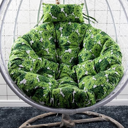 Coussin de chaise rond épais et moelleux style 13 pour fauteuil suspendu de jardin