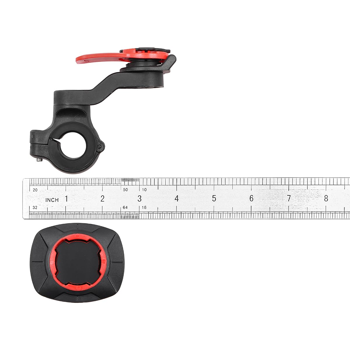 WANGCL Uchwyt na telefon, obracany o 360°, uchwyt na telefon, bez blokowania ekranu, do motocykla, roweru, skutera o średnicy 22,2-28,6 mm