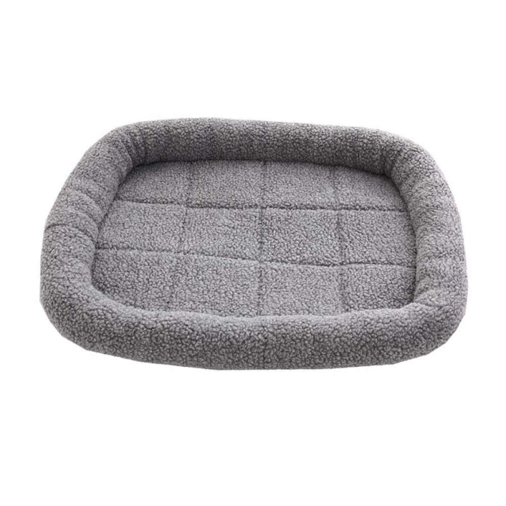 Matelas pour chien de taille moyenne gris 62x52cm lavable