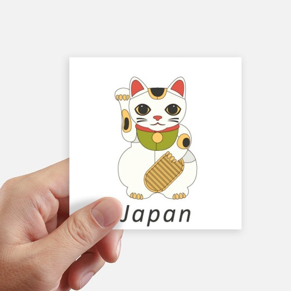 Sticker autocollant Lucky Cat motif traditionnel de 10cm pour décoration nomade