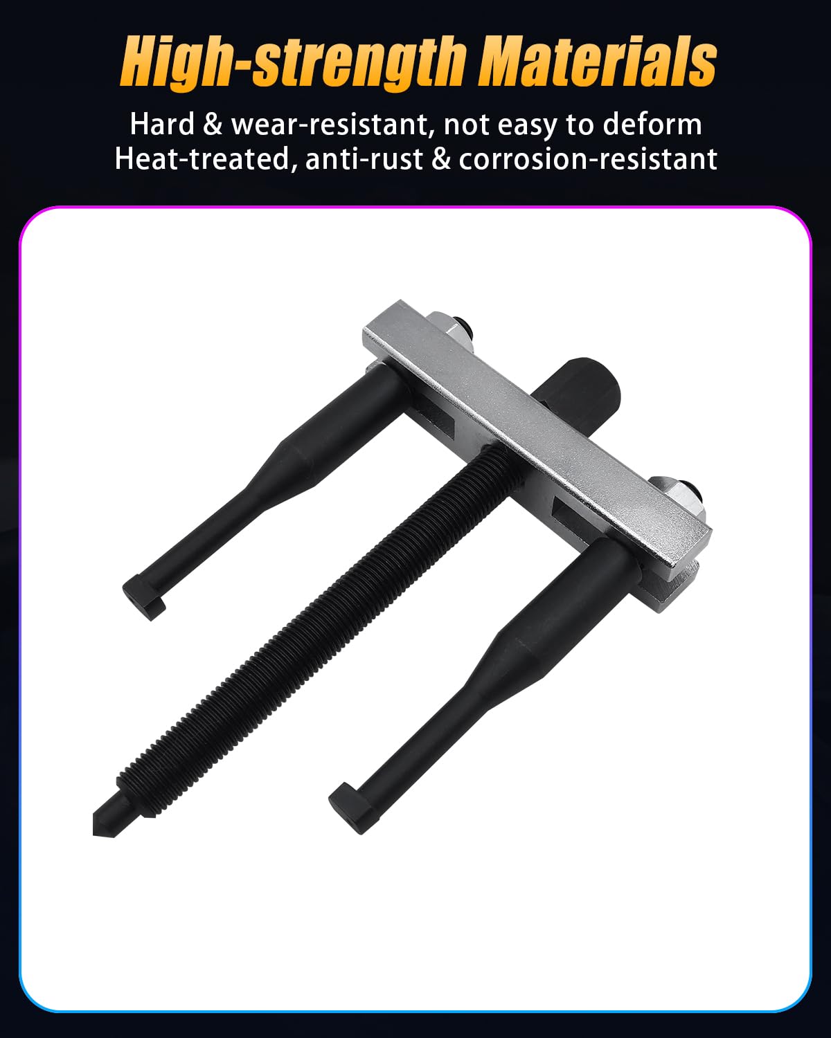 Juego de extractor de volante, kit de herramientas de extracción de volante de coche para diferentes vehículos, distancia ajustable de 1.5 a 3.3 pulgadas