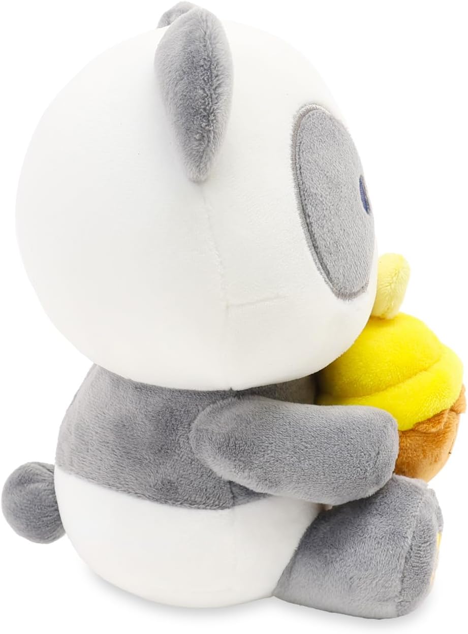 Anirollz Stuffed Animal Plush Toy – 8" Medium Sitting Plush Doll Soft, Squishy, Warm, Cute, Comfort, Safe Birthday Panda Bear Character with Banana Cupcake Pandaroll