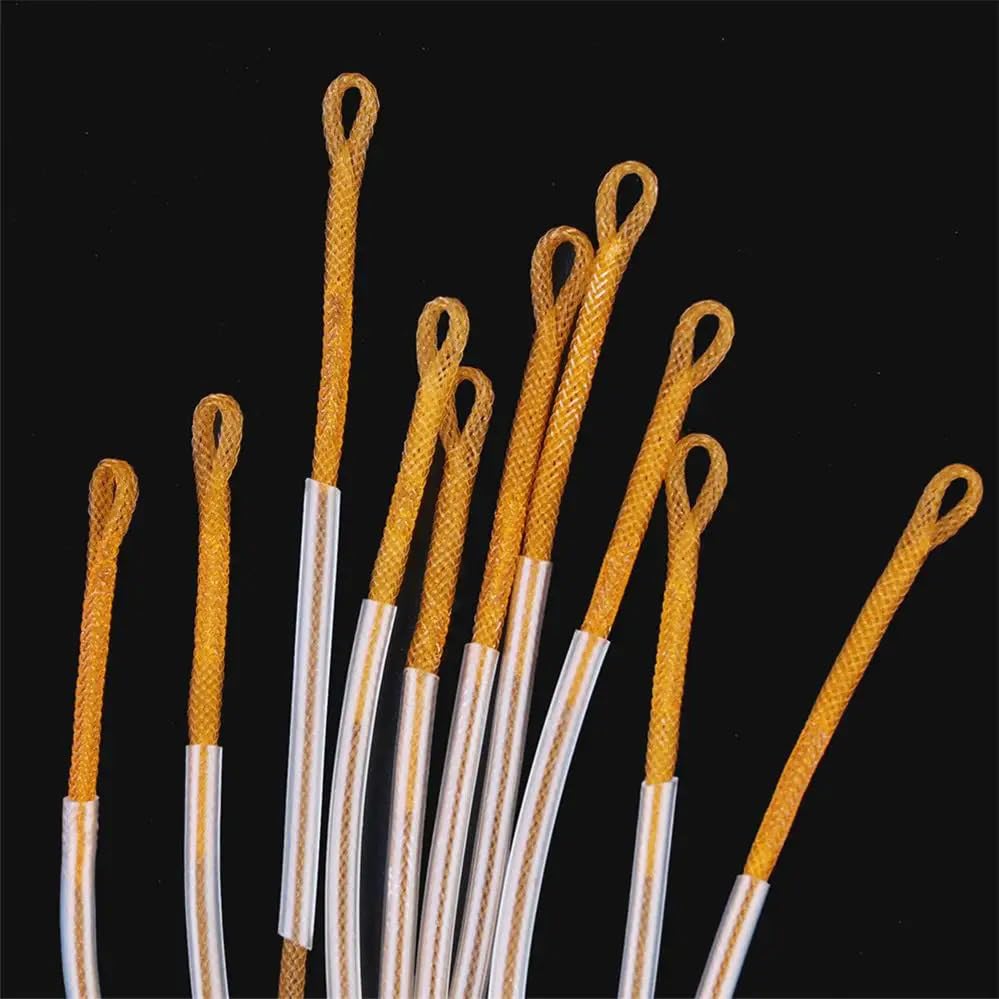 Conectores trenzados para línea de pesca mosca 10 piezas miniatura 7