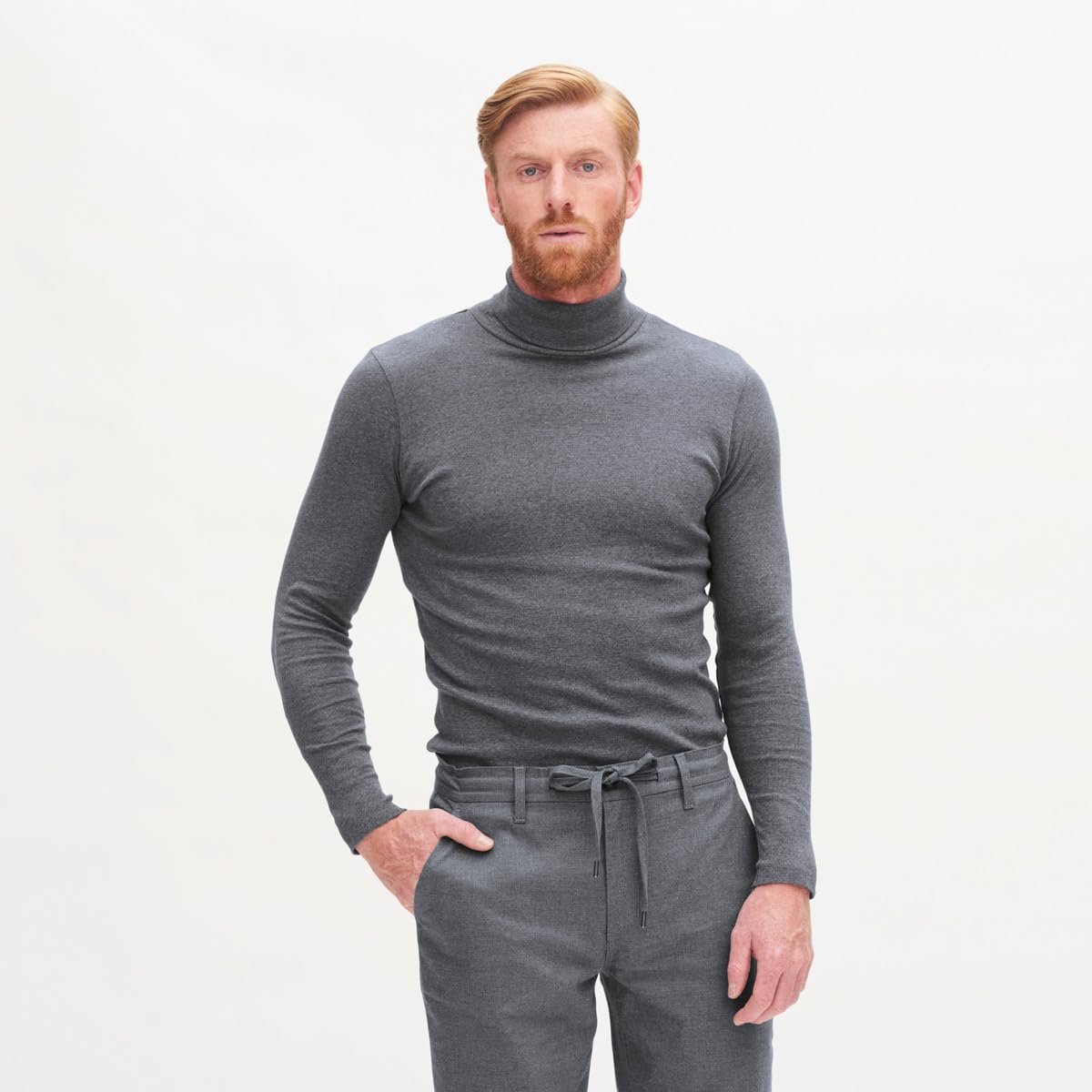 Living Crafts - Helge | Rollkragen-Shirt - Klassischer Turtleneck-Stil, Anschmiegsame Bio-Baumwolle, Vielseitig Kombinierbar, Doppelnahtsaum, Wärmend