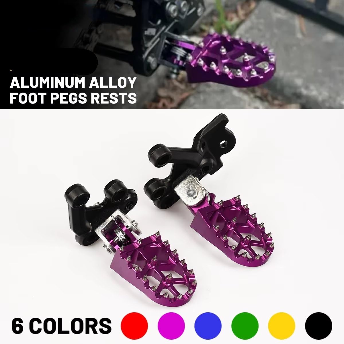 Moto Poggiapiedi Per Surron Per Lightbee Moto Elettriche Accessori Poggiapiedi In Lega Di Alluminio Blu/Rosso/Viola/Giallo/Nero/Verde(Red)