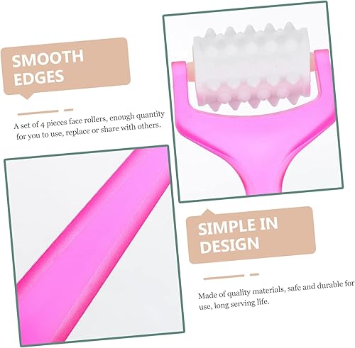 Miniatura 8 de 4 unids Masajeador de belleza Masajeador Facial Masajeador Rodillo de barbilla Rodillo Masajeador en forma de V Rodillo facial Gua Sha Herramienta