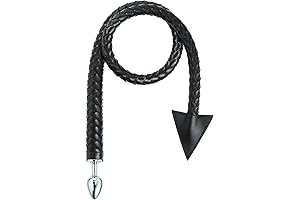 2 in 1 Metal Tail Anal Butt Plug for Devil Sex Play