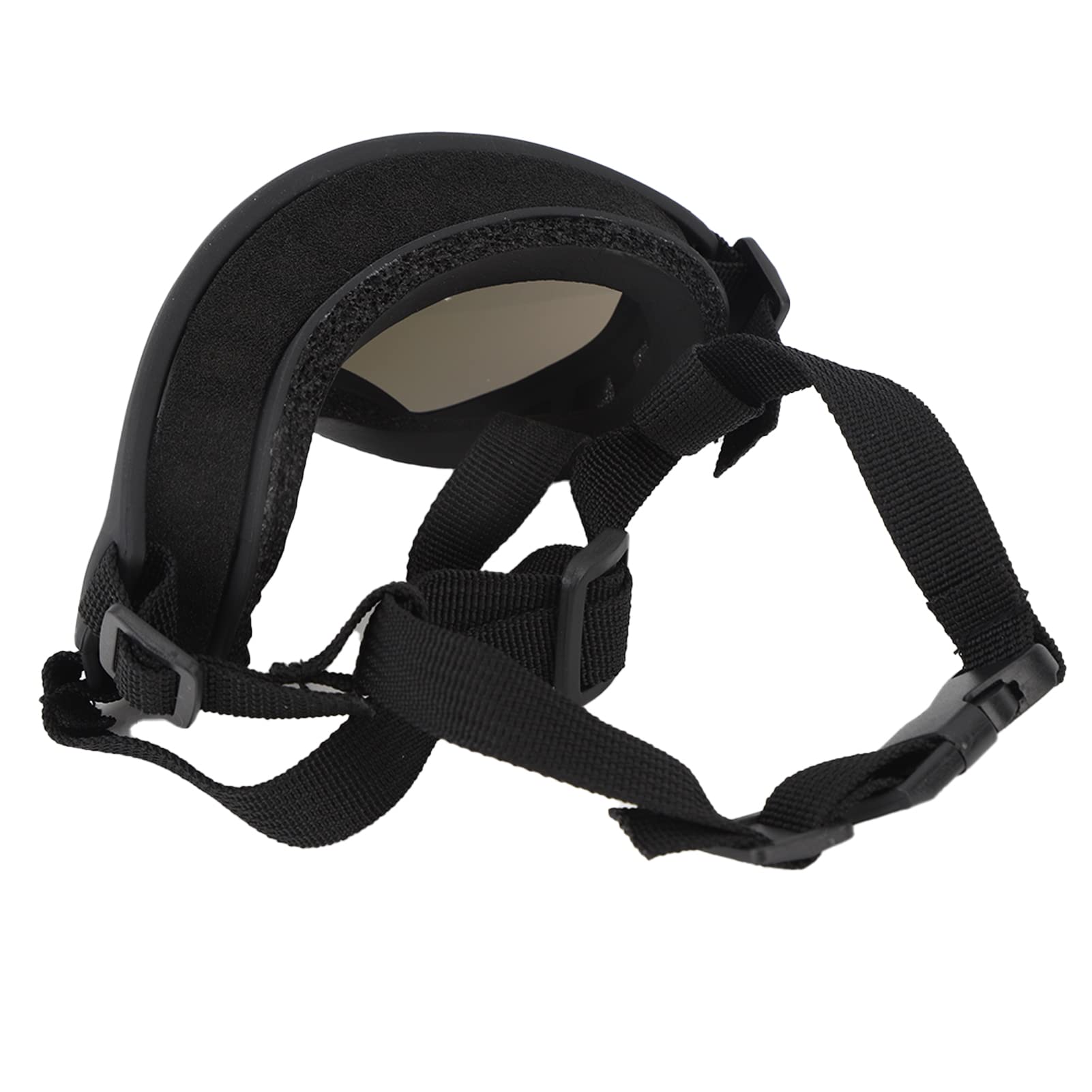 Occhiali per Cani, Occhiali da Sole per Cani di Grandi Dimensioni Design Elegante Design con Fibbia Resistente Protezione UV Lente per PC con Custodia e Borsa per Gli Sci (Lente Blu)