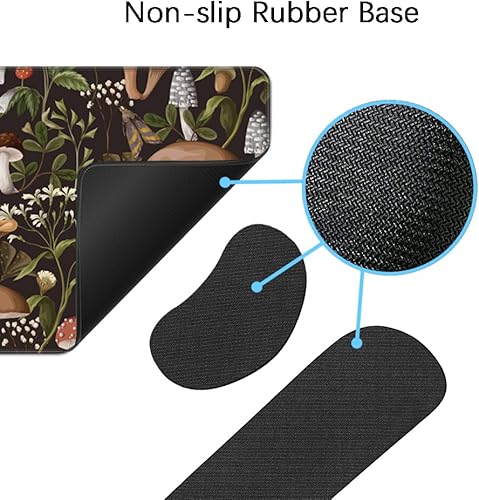 Miniatura 4 de MIBITRI Juego de alfombrillas para mouse y teclado, alfombrilla de mouse extendida para juegos + soporte ergonómico para reposamuñecas para teclado,