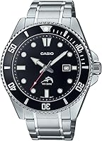 Vista 12 de Casio MDV106 Series Unisex Analog Watch 200M WR Stainless Steel Case Resin Band 2 Hand Analog (HR, Min, SEC) Date Display Screw Down
