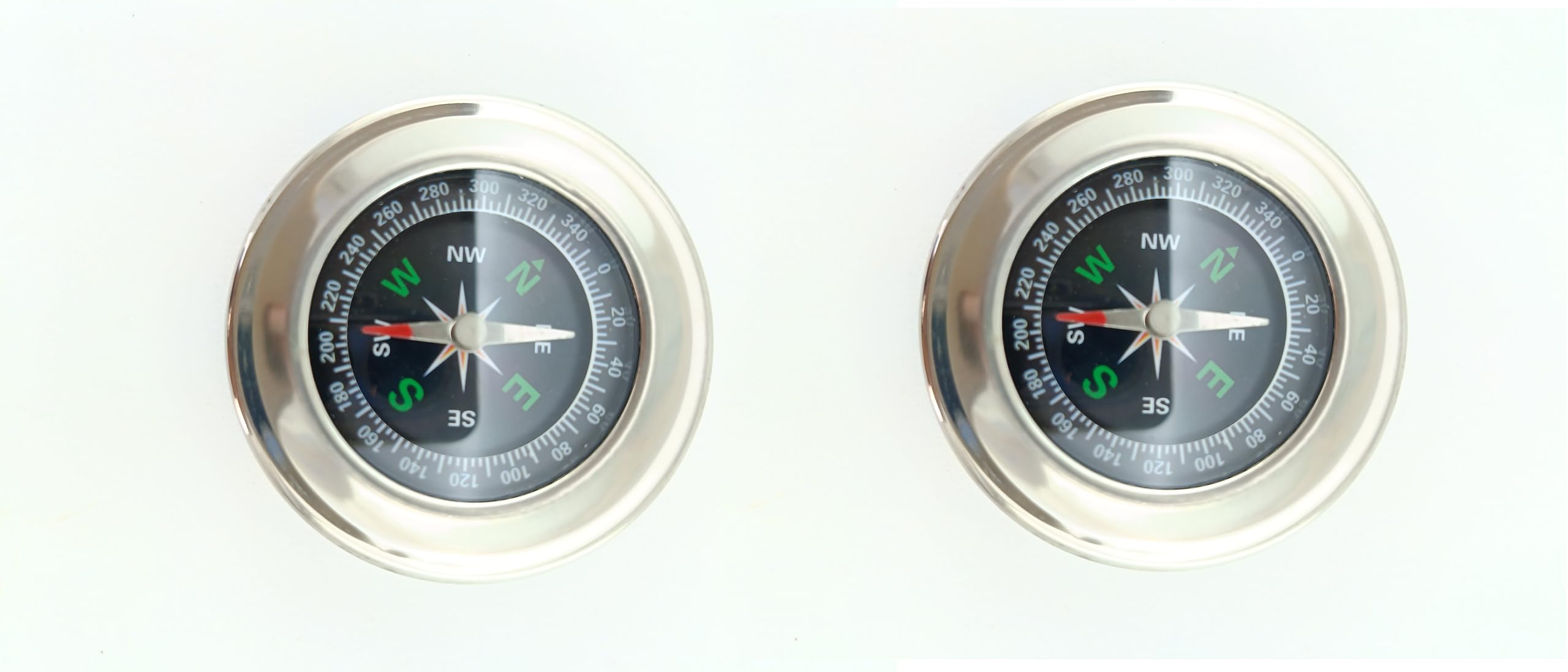 advancedestore [Pack of 2] Stainless Steel Directional Pocket Magnetic Compass -Direction Compass size-2inch-picture-23