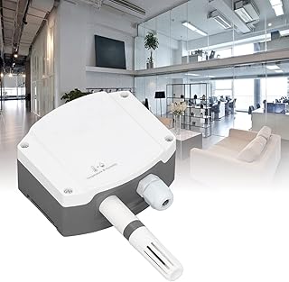 Temperature Humidity Transmitter, Premium ABS Temperature Humidity Transmitter High Accuracy Wall Mounted Meter Sensor 0~10V Analog