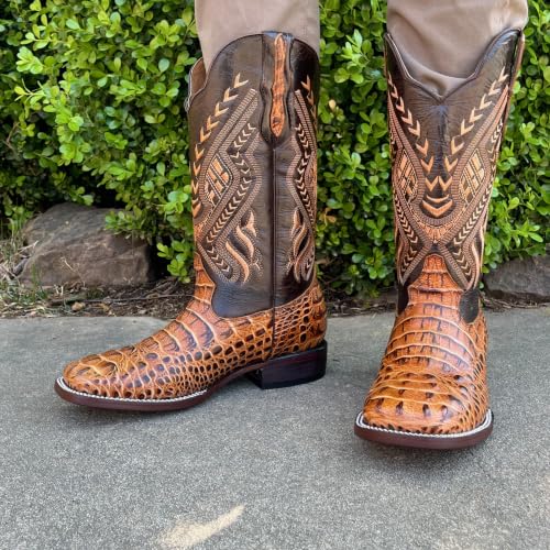 Image of Men's Alex Western Cowboy Boots Square Toe Pull On