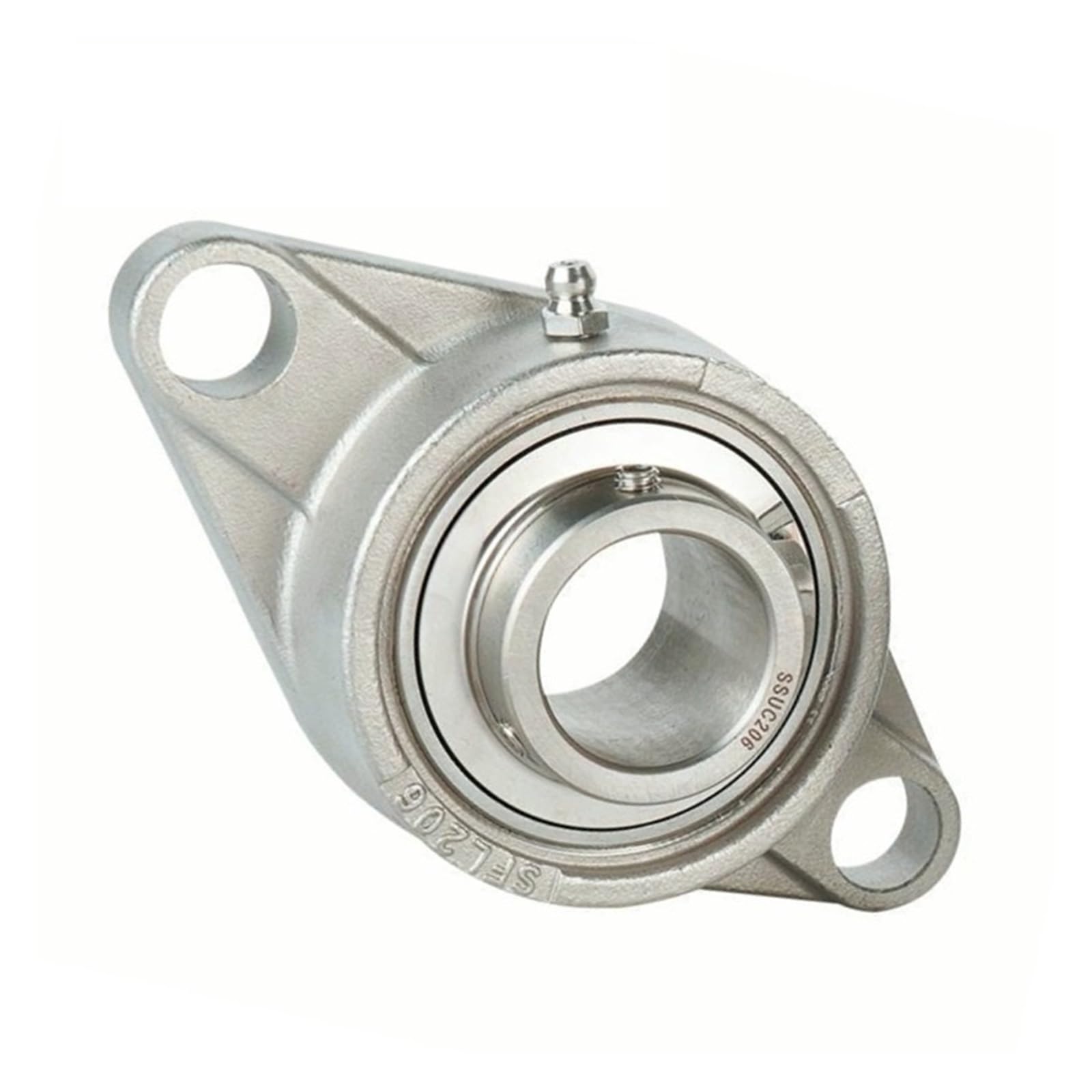 IVEKYKIBC 1PCS SUCFL209 304Stainless Steel Outer Spherical Bearing Belt Base Insert