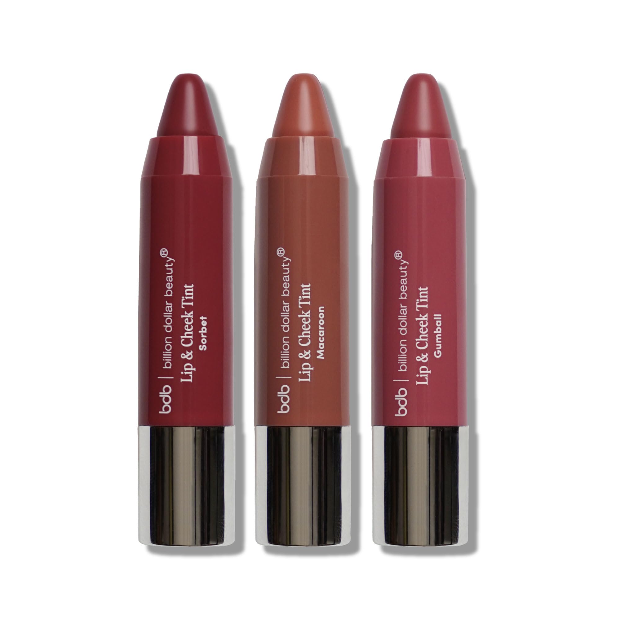 Billion Dollar Beauty Lip Cheek Trio Cream Blush Stick Tinted Multi Balm
