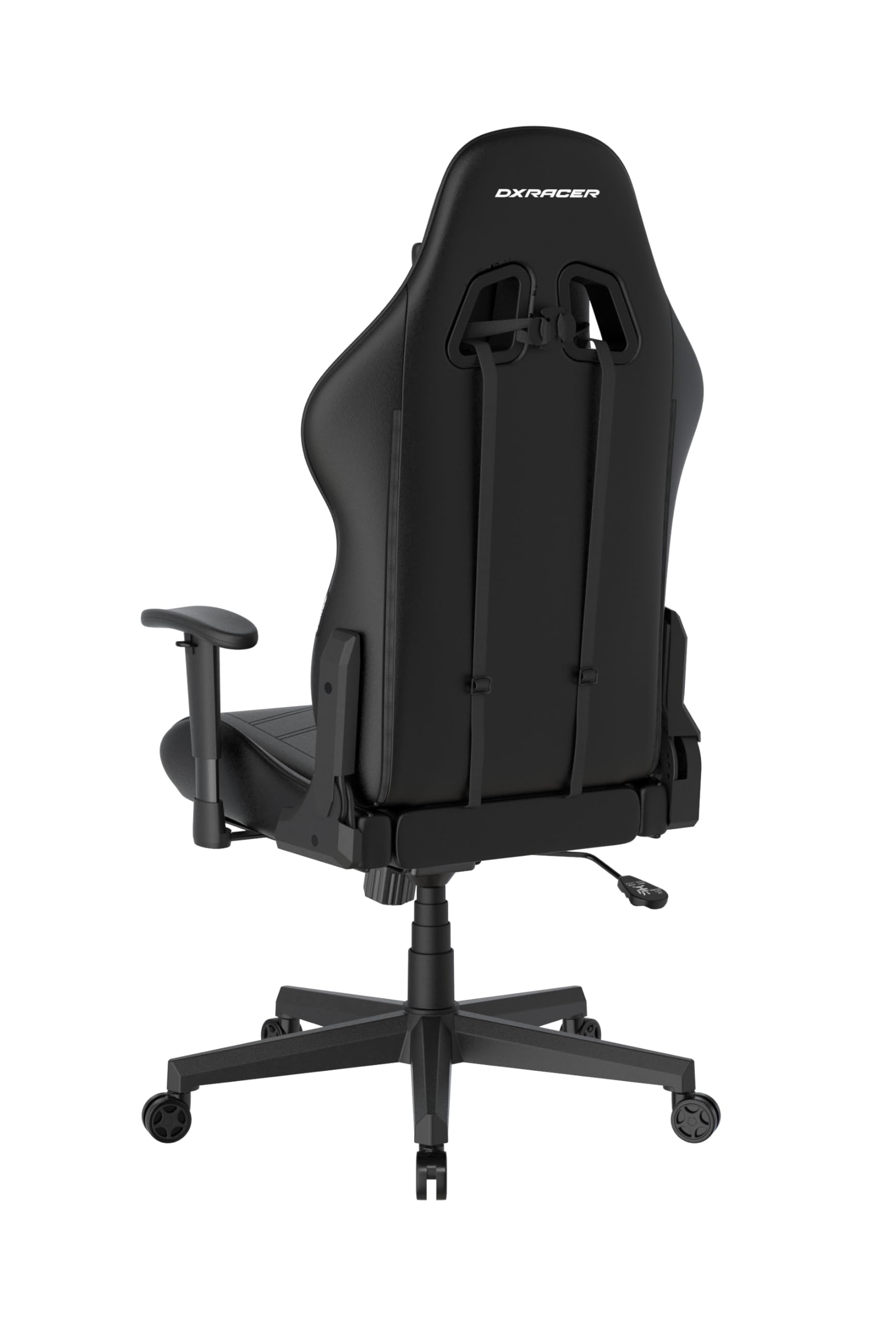 Robas Lund DXRacer Prince L PF132 krzesło gamingowe/biurowe/biurowe, z funkcją przechylania, krzesło gamingowe, z regulacją wysokości, ergonomiczny fotel szefa, kolor czarny