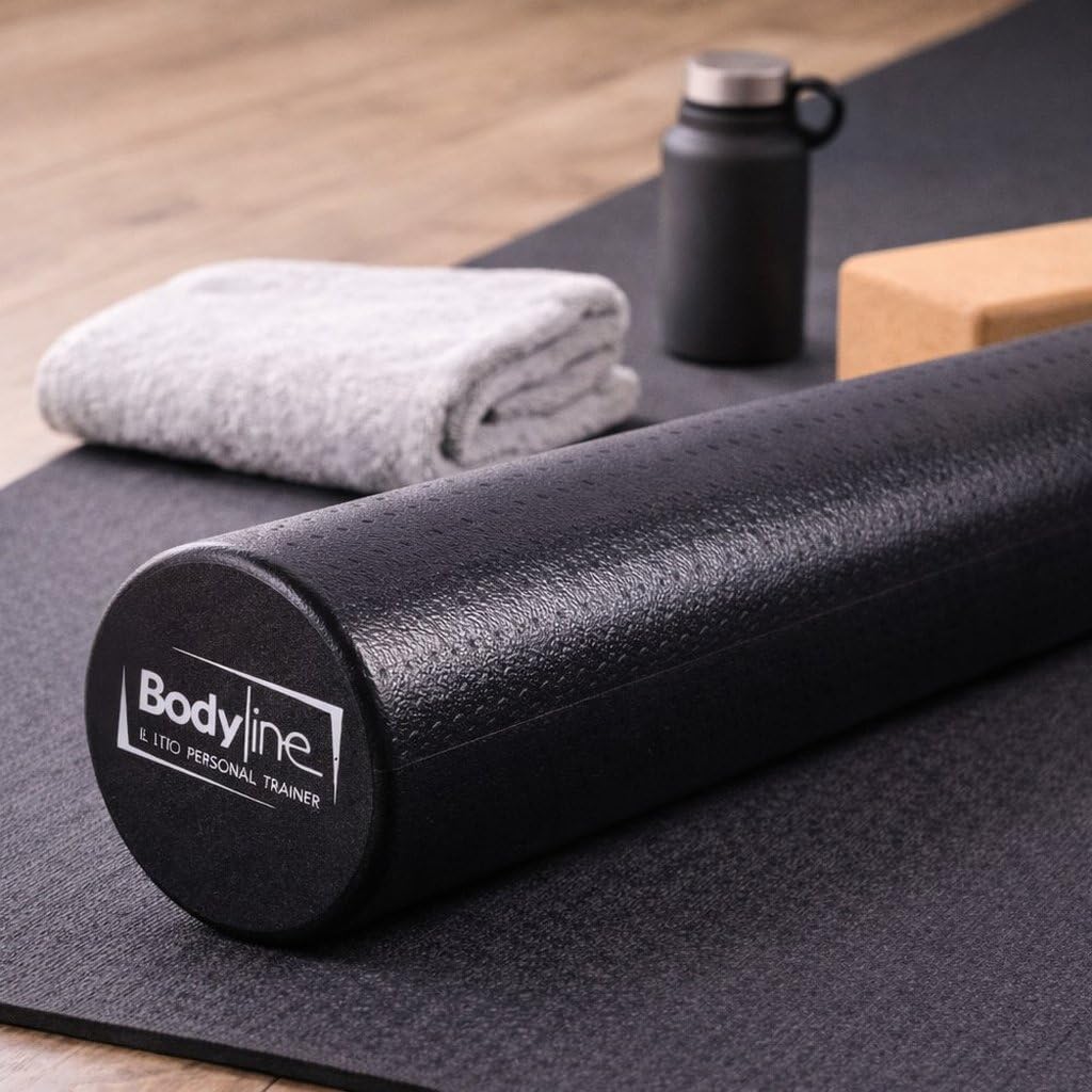 Bodyline Roller 90x15 Cm Foam Roller Fitness - Rullo Per Massaggio Muscolare, Stretching E Recupero, Ideale Per Allenamento, Pilates E Riabilitazione