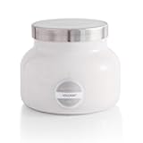 Volcano Scented Candles - Luxury Glass Jar Candles for Home Scented with Tropical Fruit & Sugared Citrus - Soy Wax Blend - Capri Blue Volcano - White Color (19 oz)