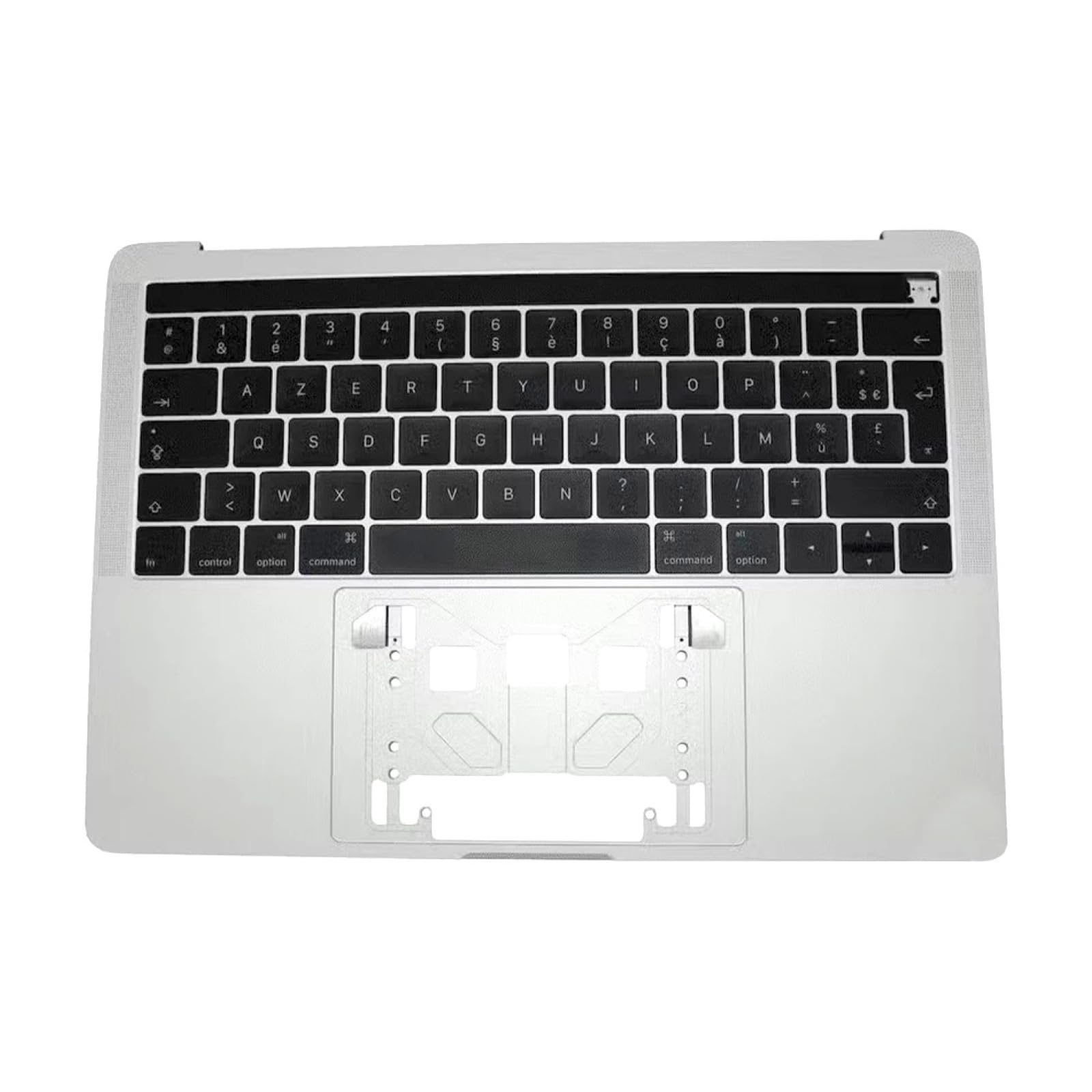 reboot Cover Superiore Tastiera Francese (A1706) Argento MacBook Pro Retina Touchbar 13 2016-2017 Compatibile Apple Grade C