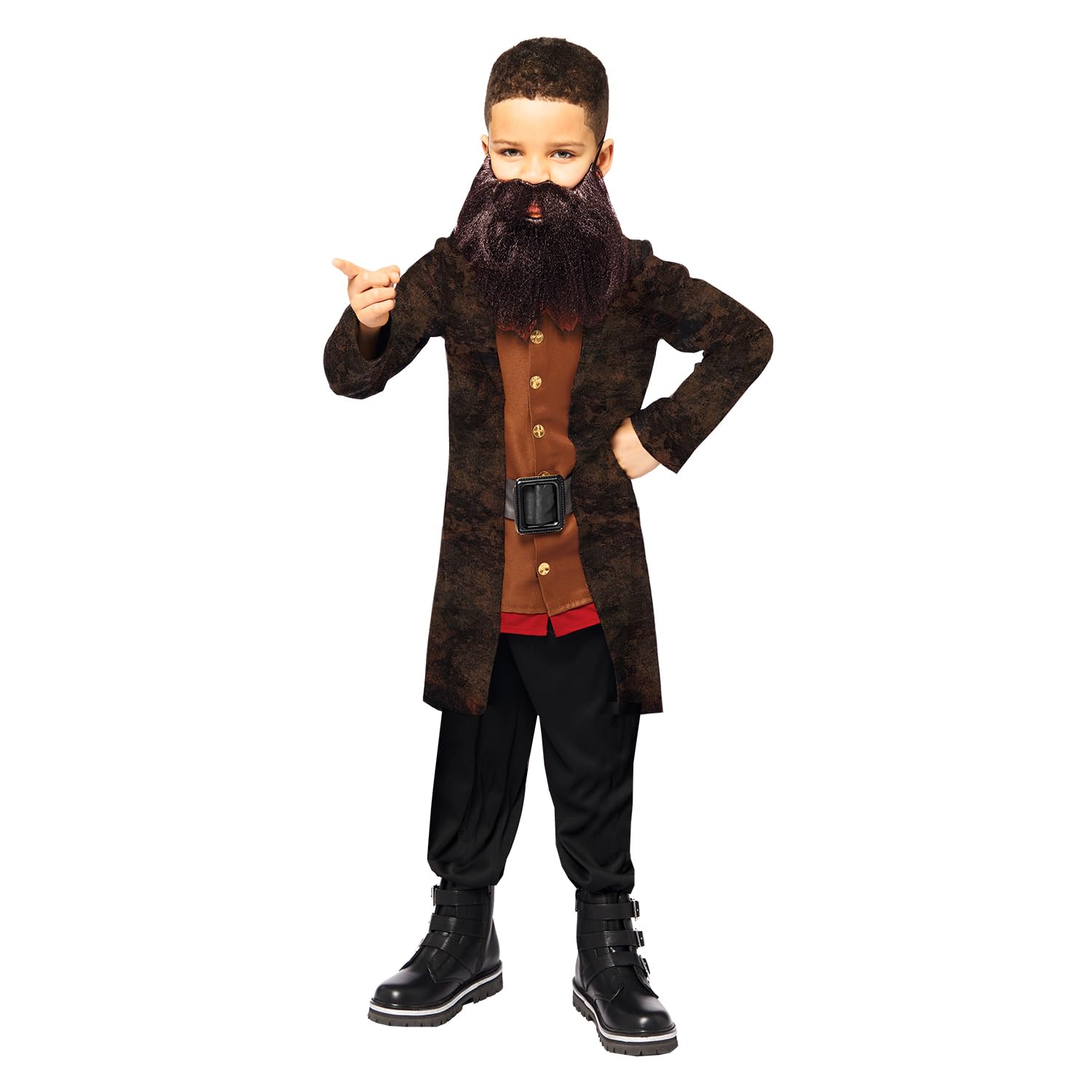 Amscan 9912482 - Kids Officially Licensed Hagrid World Book Day Fancy Dress Costume Age: 10-12 Yrs