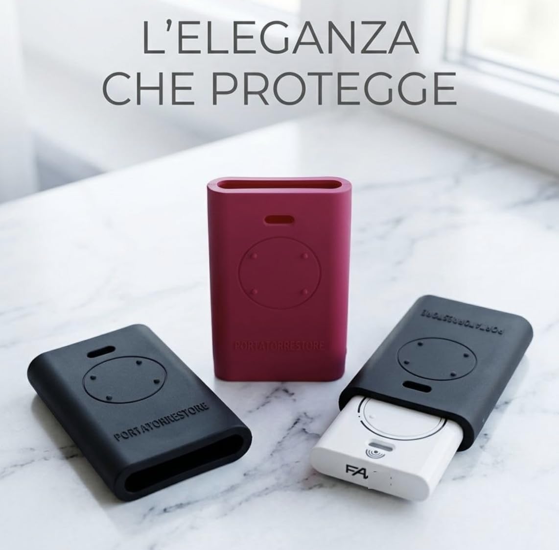 Set Da 2 Custodie In Silicone Compatibili Con Telecomando Faac XT2 XT4 SLH | Confezione Doppia Guscio Protettivo Per Telecomandi Cancelli Automatici | Coppia Cover Astuccio Anti-Caduta
