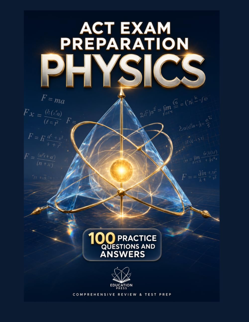 ACT Exam Preparation: Physics: 100 Practice Questions and Answers for Concept Mastery, Problem Solving, and Test Readiness