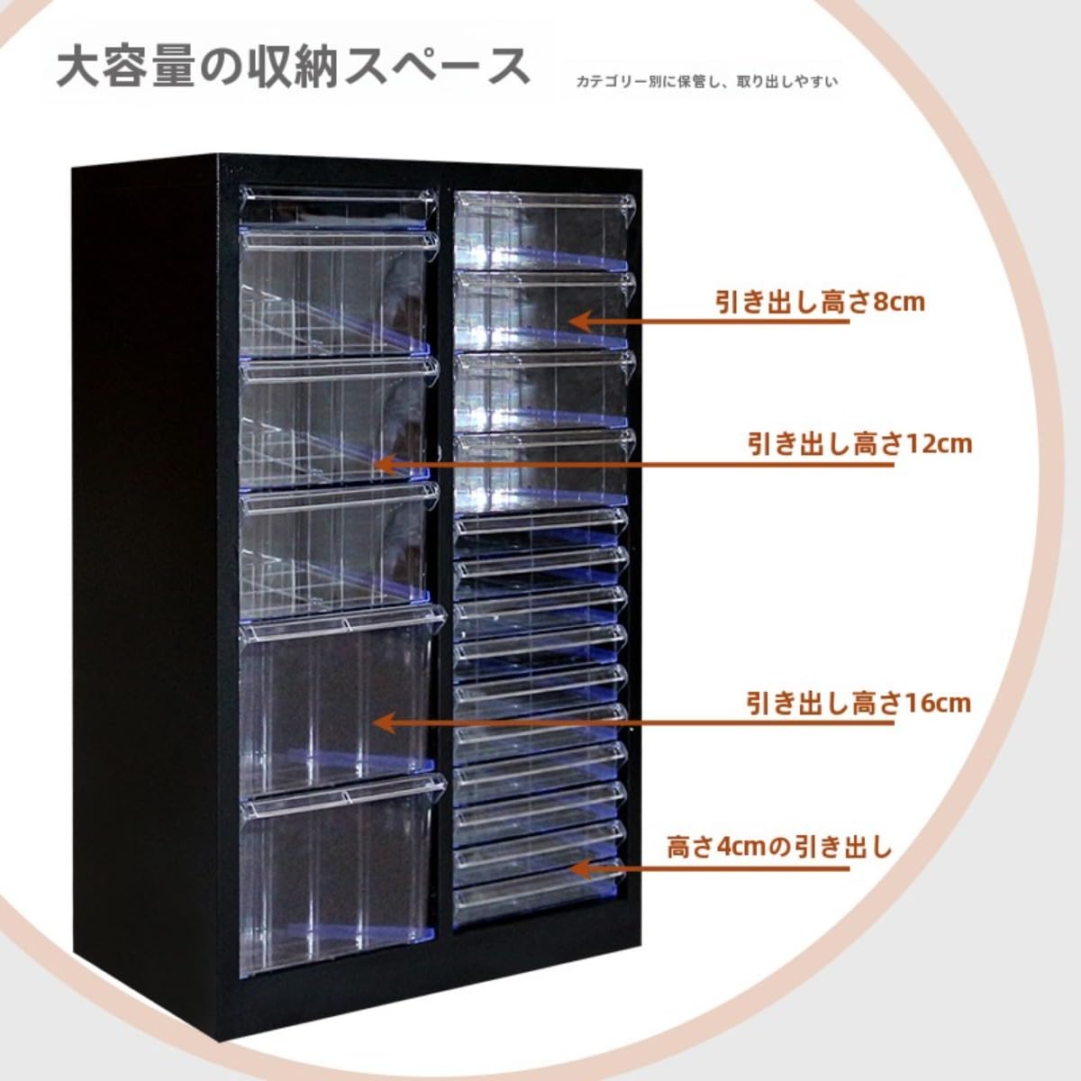 Amazon.co.jp: キャビネット スチールロッカー 完成品 鍵付き フロア