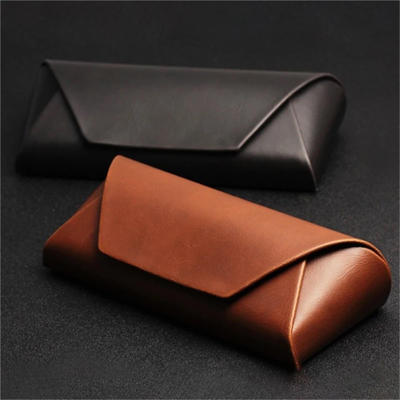 2 uds Estuche de cuero for gafas, estuche for sol for mujer, for, bolsa for sólidas, accesorios Para Viajes Y Vacaciones