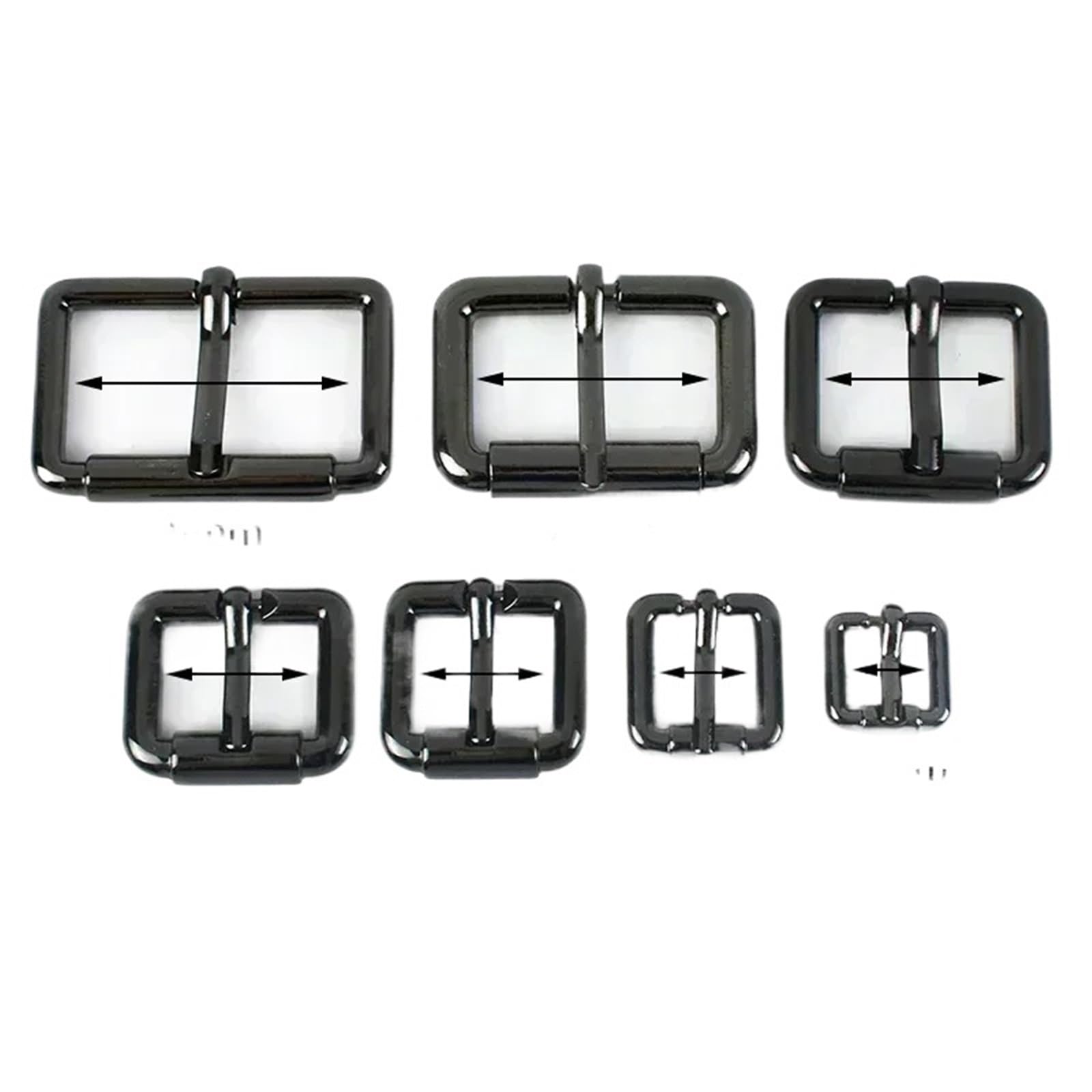 Hebilla Deslizante 10 hebillas ajustables de metal a 38 mm for correas bolsos, mochilas cuero, pasador rodillo, accesorios bricolaje Para CinturóN