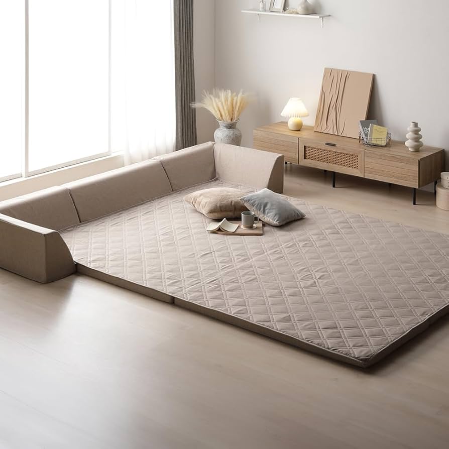 新品☆185×240cm♪極厚ふわふわ触り心地の良いラグ〇B416 Amazon｜RASIK フロアソファー セット (極厚ラグ185×240cm厚み