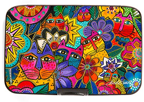 Monarque RFID Secure Armored Wallet, Laurel Burch Collection (Laurel's Garden)