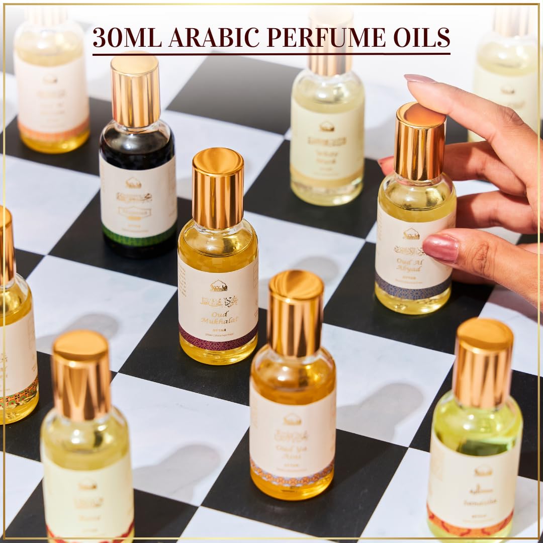 Dukhni White Rose Attar Oil Arabic perfume oils for men and women | 30ml Pure roll on perfume, Long lasting alcohol free scent | Eid, Ramadan, Umrah Gifts, Vegan Islamic Fragrances - Image 6