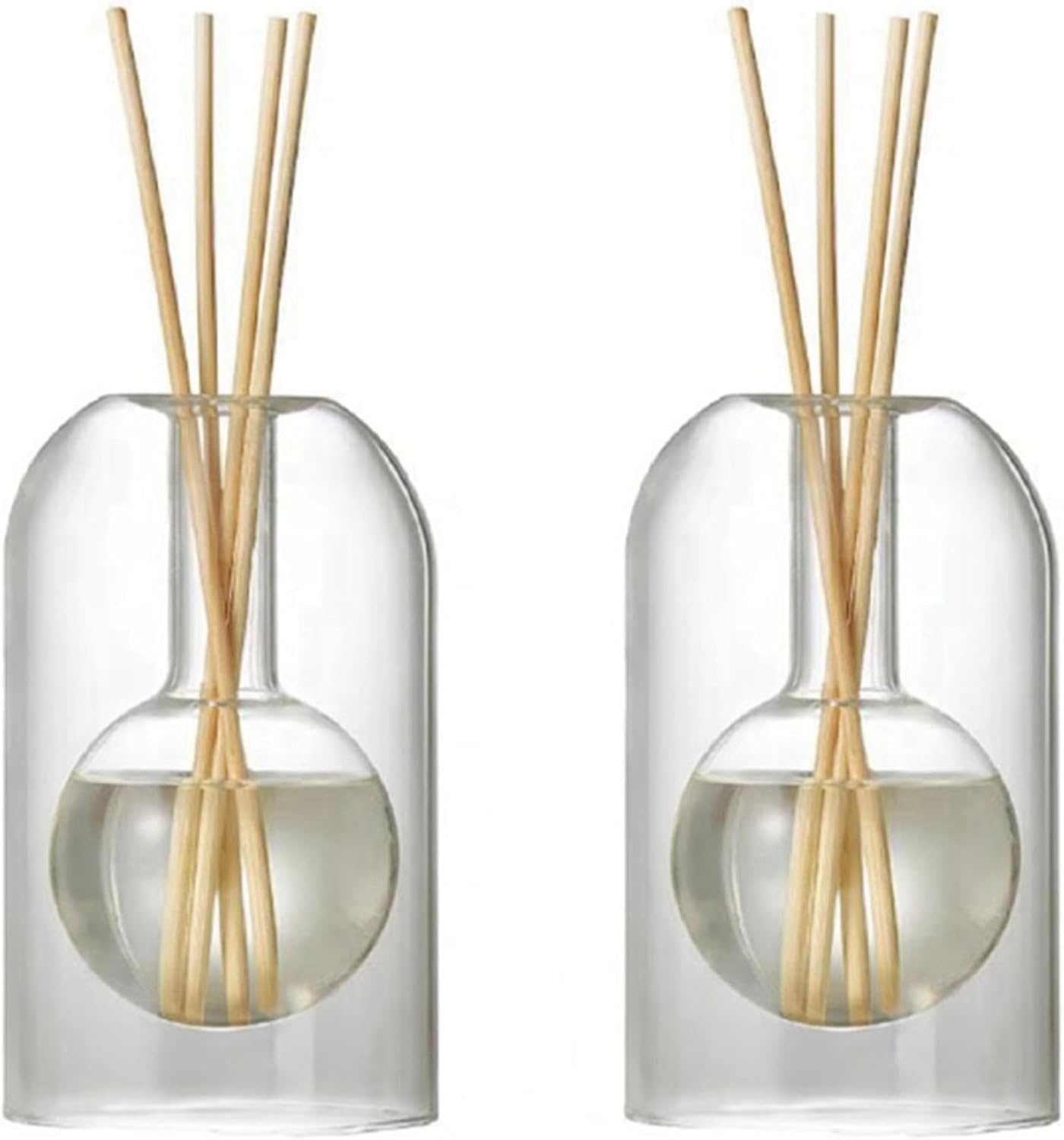 shengyi 2 recipientes de almacenamiento, botellas difusoras, botellas difusoras de aromaterapia, botellas de cristal difusor modernas, organizador para aceites esenciales, A