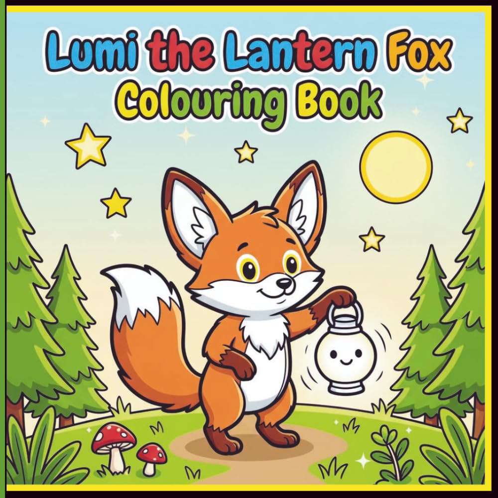 Lumi – The Lantern Fox Colouring Book: A Story Colouring Adventure with 50 Fun Animal Friends and Everyday Adventures for Kids Ages 4–8
